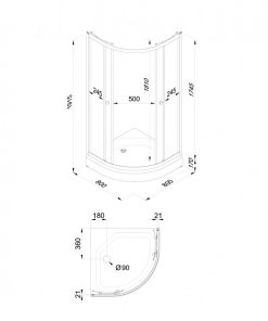 Душевое ограждение Ультра 80х80 А