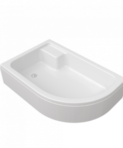 ПД18 Поддон 120х80 1/4 круга средний с сиденьем левый