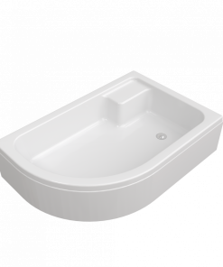 ПД19 Поддон 120х80 1/4 круга средний с сиденьем правый