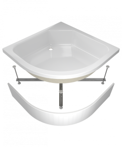 ПД20 Поддон Душевая кабина 1/4 круга средний 80х80