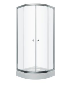 Душевое ограждение Альфа-Хром 80х80 А 1/4 круга