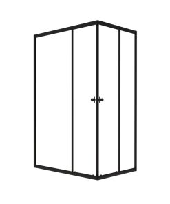 Душевая ширма Вента-Блэк 100х80