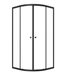 Душевая ширма Альфа-Блэк 90х90 1/4 круга