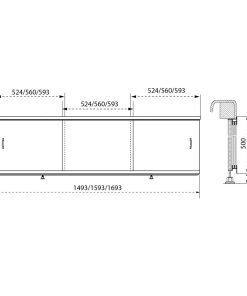 Экран раздвижной 160