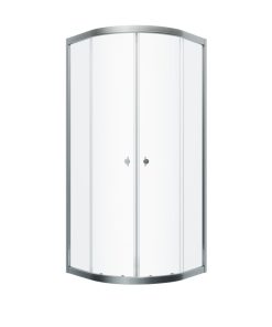 Душевая ширма Альфа-Хром 90х90 1/4 круга