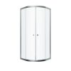 Душевая ширма Альфа-Хром 100х100 1/4 круга