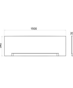 Экран к ванне London/Дюна/Эмма 150