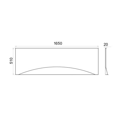 Экран к ванне Стандарт 165