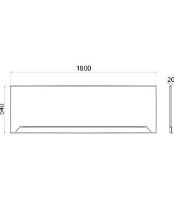 Экран к ванне Прага/Токио 180